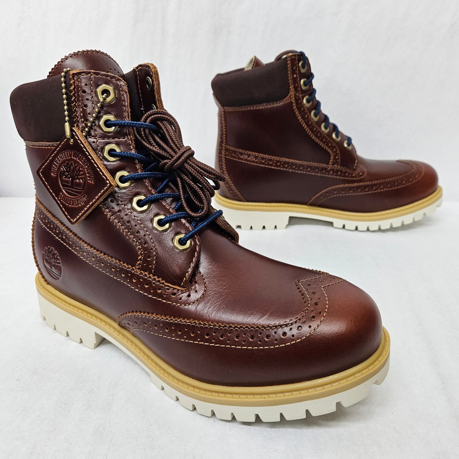 Timberland Premium 6 Inch Boot Waterproof Wingtip Tb0a2a8vem4 Brown Men Size 8